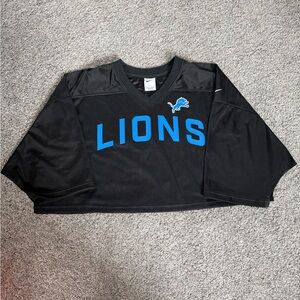 Detroit lions cropped jersey